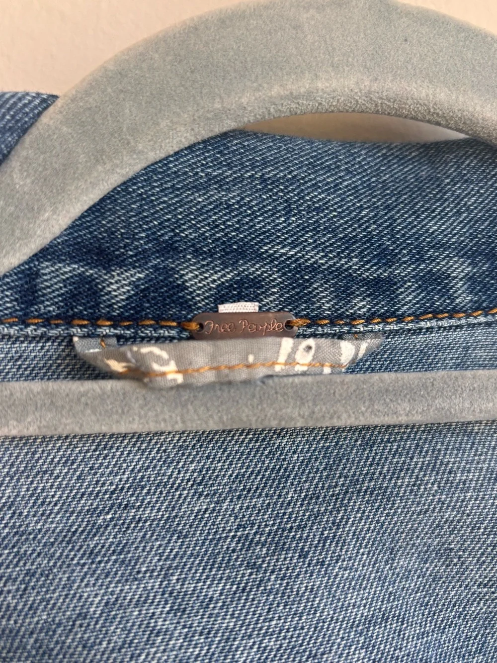 Free People jean jacket (no tag - fits like XS) - Picture 7 of 8